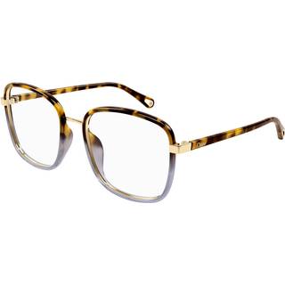 Chloé Kvinde CH0034O 018 Optiske stel Bio-injiceret Havana Transparent Firkantet