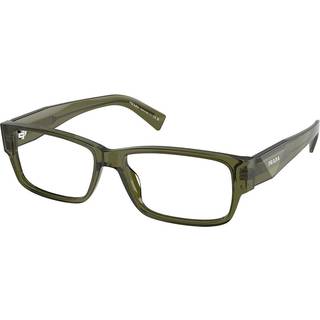 Prada PR B09VF Asian Fit 25A1O1 57 Briller Mænd Grøn - Transparent Green - 57mm