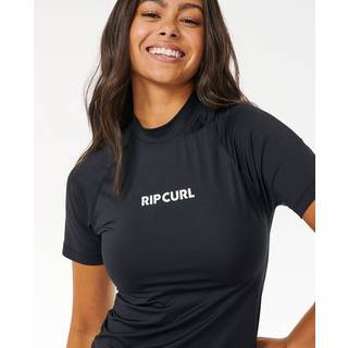 Rip Curl Women's Classic Surf S/S UPF Rashguard Lycra Damer størrelse XL farve sort