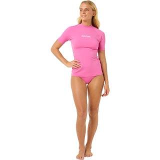 Rip Curl Women's Classic Surf S/S UPF Rashguard Lycra Damer størrelse L farve pink