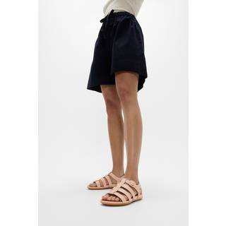 FitFlop FitFlop Gracie Rubber-Buckle Leather Fisherman Black Sandals