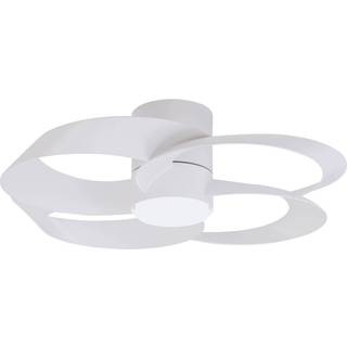 LED loftventilator Rose hvid DC-motor stille Ø 65 cm CCT