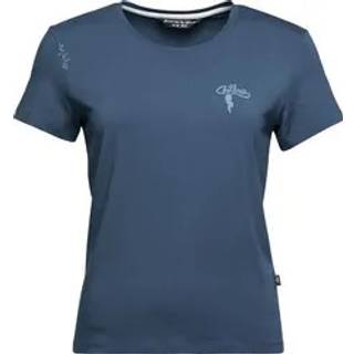 Chillaz Women's Iseo Mountain Logo T-Shirt T-shirt Damer størrelse 42 farve blå