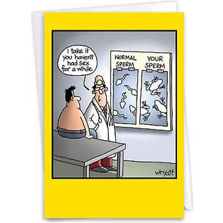 Nobleworks - 1 Sjært lykønskningskort til fødselsdag - Sjov fødselsdag Comaus Notecard - Dit SP -RM 8306