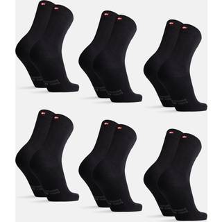 ORGANIC COTTON DRESS SOCKS - Black / 43-47 / 6-Pack