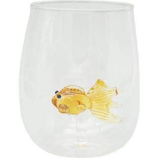 Winkee Drikkeglas - Håndlavede glas med guldfisk
