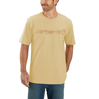 Carhartt Men's Core Logo T-Shirt S/S Beach Heather, XL