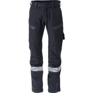 MASCOT® Bukser med knælommer Mørk Marine/Hi-Vis Gul 21279-284-01017 82C49
