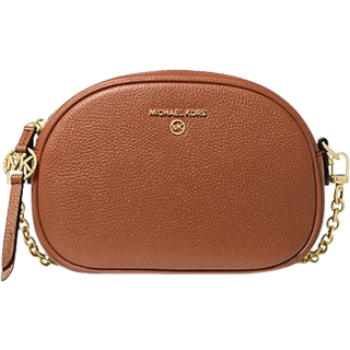 MK Jet Set Small Pebbled Leather Convertible Camera Bag - Brown - Michael Kors - ONE SIZE
