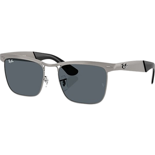 Ray - Ban Unisex RB3875 WAYFARER DELUXE 029/R5 Solbriller Metal Rifle tønde Blå Firkantet Normal