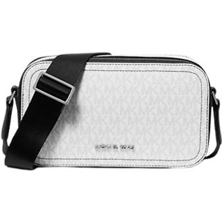 MK Hudson Signature Logo Crossbody Bag - White - Michael Kors - ONE SIZE