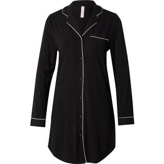 Hunkemöller Langærmet jerseyskjortekjole Essential sort - XS