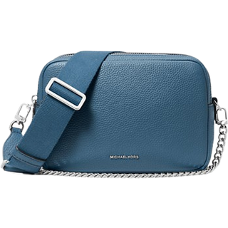 MK Bryant Medium Pebbled Leather Camera Crossbody Bag - Blue - Michael Kors - ONE SIZE