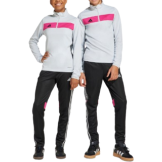 Tiro 25 Essentials Kids træningsbukser - Black / Clear Grey / Real Magenta - 128