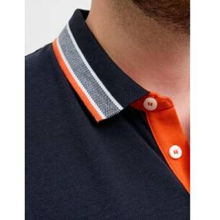 Plus Size Ensfarvet Polo