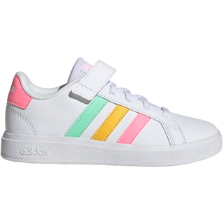 Grand Court 2.0 Kids sko - Cloud White / Pulse Mint / Beam Pink - 31