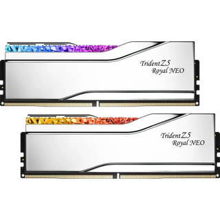 G.Skill Trident Z5 Royal Neo RGB DDR5-8000 - 32GB - CL38 - Dual Channel (2 pcs) - AMD EXPO - Sølv med RGB