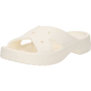 Crocs women Classic Cross Strap Slides Chalk 41