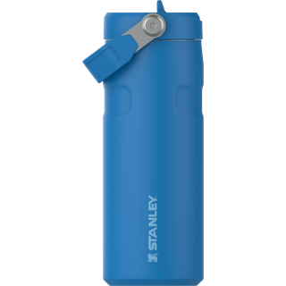 Stanley IceFlow Flip Straw 2.0 Vandflaske 16 oz | Indbygget halm med st?rre ?bning | Letv?gt og l?kagebestandig | Isoleret rustfrit st?l | BPA-fr