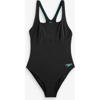 Women's Racerback Swimsuit Black/Green
