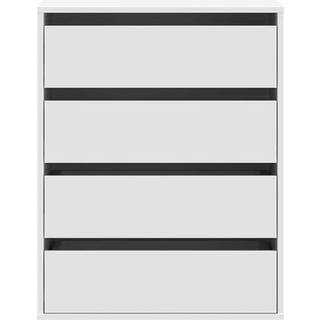 Kommode Til Hjørne Konstrueret Træ Etræ - Hvid / 60 x 41 x 76 cm