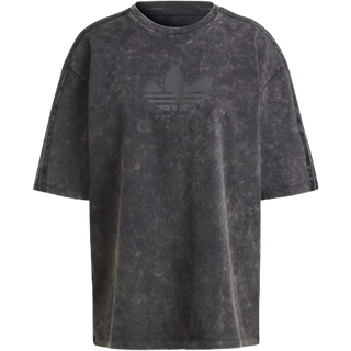 Washed-Out Boyfriend-Fit T-Shirt - Black - XS