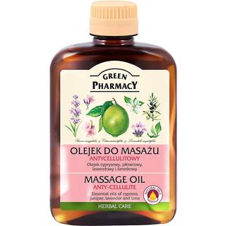 Green Pharmacy Essential oils of Lime Massage Oil Massageolie til at behandle appelsinhud 200 ml - 200 ml