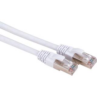 Nætverkskabel Cat6a hvid 0,3m