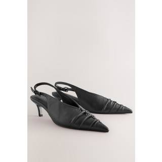 Next Forever Comfort Point Toe Ruched Slingback hæle - EU 38 (UK 5)