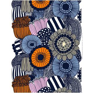 Marimekko Siirtolapuutarha voksdug White-yellow-orange-light blue