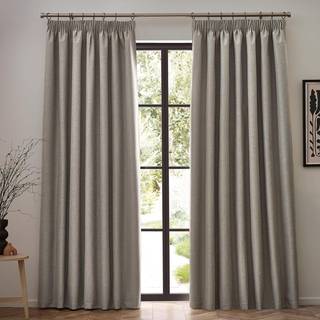 Furn furn. Linen Dawn 100% Blackout Thermal Pencil Pleat Curtains