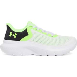 Under Armour Rogue 5 AL Boys' Pre-School Running Shoes White / Black / Hyper Green 31.5