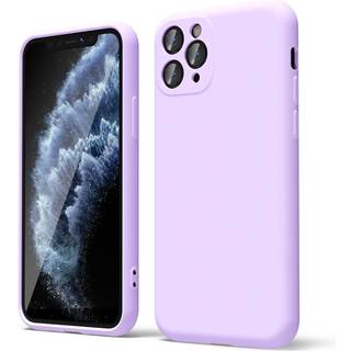 Oakxco til iPhone 11 Pro Phone Case Liquid Silicone tynd slank blød gummi gel tpu almindelig simpel dæk