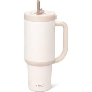 Ello Oasis 40 oz tumbler med håndtag og tilbagetrækningstrå | Genanvendelig isoleret rustfrit stål kop 100% lækagesikre gaver til teenagere kvind