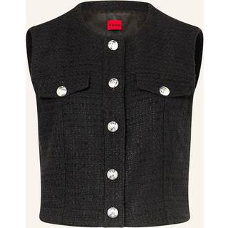 Vest med regular fit i bouclé