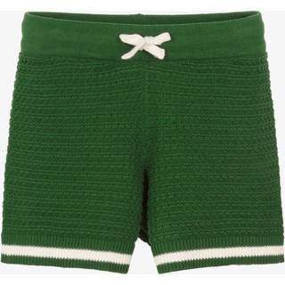 Mini Rodini GOTS Crochet Knit Shorts Green 128/134 cm  Grøn  128/134 cm  unisex