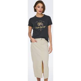 Onlbianca Denim Midinederdel