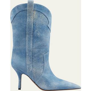 Paris Texas Paloma 95 denim knee-high boots - blue - EU 37