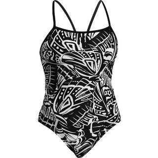 Funkita Women's Single Strap One Piece Badedragt Damer størrelse 40 farve sort/grå