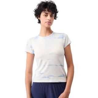 Mandala Women's Batik T-Shirt T-shirt Damer størrelse XL farve hvid