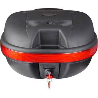 Yescom AHR 30L Motorcykel Top Case Trunk Black Tail Box Scooter Tour Motorcykel opbevaringsboksholder med ls til hjelmbagage