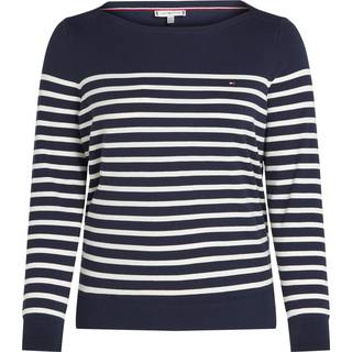 Tommy Hilfiger Curve Cotton Jersey Stitch Boat Neck TrøjeEU 46 (UK 18)