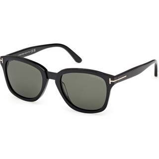 TOM FORD Mand FT1213 GRAYDON 01N Solbriller Acetat Sort Grøn Firkantet Normal