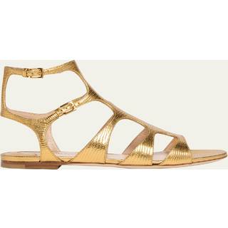 Tom Ford Paradis metallic leather sandals - metallic - EU 37.5