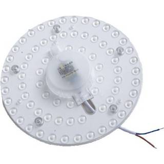 9W LED indsats med linser, flicker free - Ø12,5 cm, erstat G24, cirkelrør og kompaktrør - Dæmpbar : Ikke dæmpbar, Kulør : Neutral