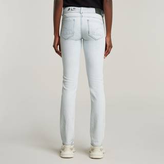 Midge Slim Straight Jeans - Light blue - Women