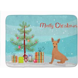 """" Caroline's Treasures Miniature Pinscher Christmas Tree Machine Washable Memory Foam Mat Doormats multicolor """"