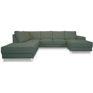 Nordic U-sofa venstrevendt grøn.