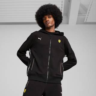 Men&#39;s Puma Scuderia Ferrari HP Race Sweatjacket, Black, Size M, Clothing - Black - M