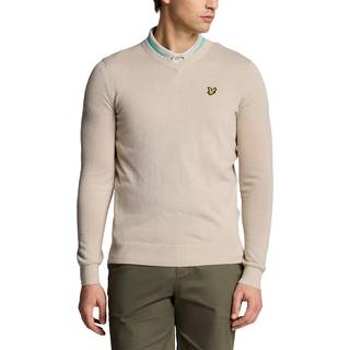 Lyle & Scott Lyle & Scott Cream Golf V-Neck Pull-Over Jumper